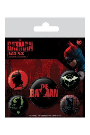 Batman Ansteck-Buttons 5er-Pack The Batman