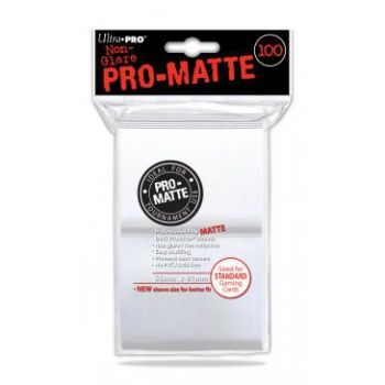 Ultra Pro Matt Hüllen Standardgröße Weiß (100 Stück)