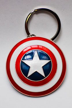 Schild von Captain America Schlüsselanhänger