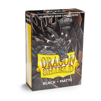Dragon Shield Hüllen japanische Größe Matte Black (60 Stück)