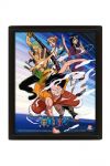 One Piece 3D-Effekt Poster Straw Hat Pirates Assault 26 x 20 cm